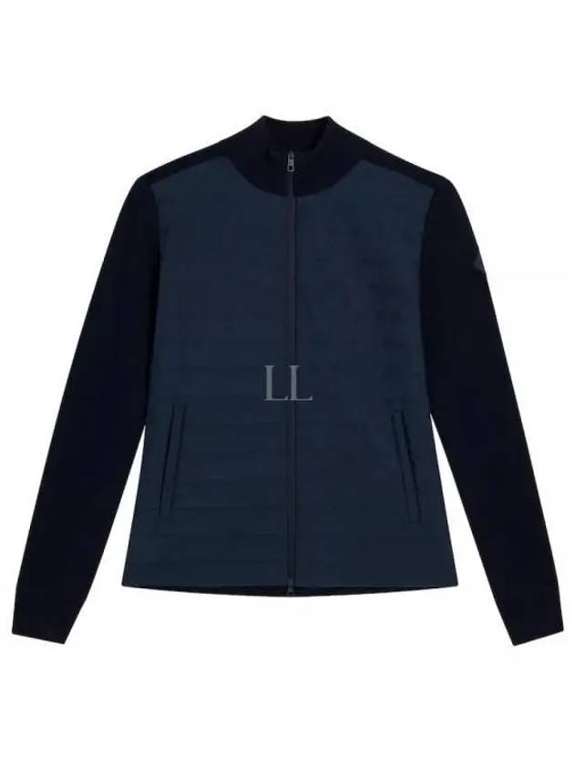 Wren Knit Hybrid Zip-Up Jacket Navy - J.LINDEBERG - BALAAN 2