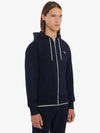 Tricolor Fox Patch Zip Up Hoodie Navy - MAISON KITSUNE - BALAAN 5