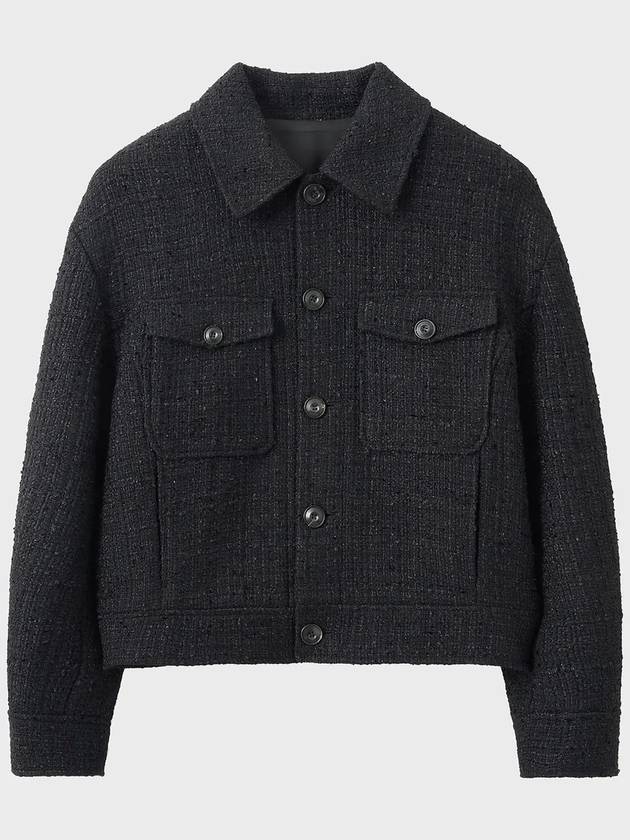 Pencey Tweed Trucker Jacket Black - NOIRER - BALAAN 3