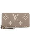 ZIPPY Vicolo Monogram Empritted Leather Halfwallet Turterelle Cr?me - LOUIS VUITTON - BALAAN 1