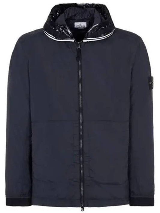 Wappen Patch Skin Touch Nylon Hooded Jacket Navy - STONE ISLAND - BALAAN 2