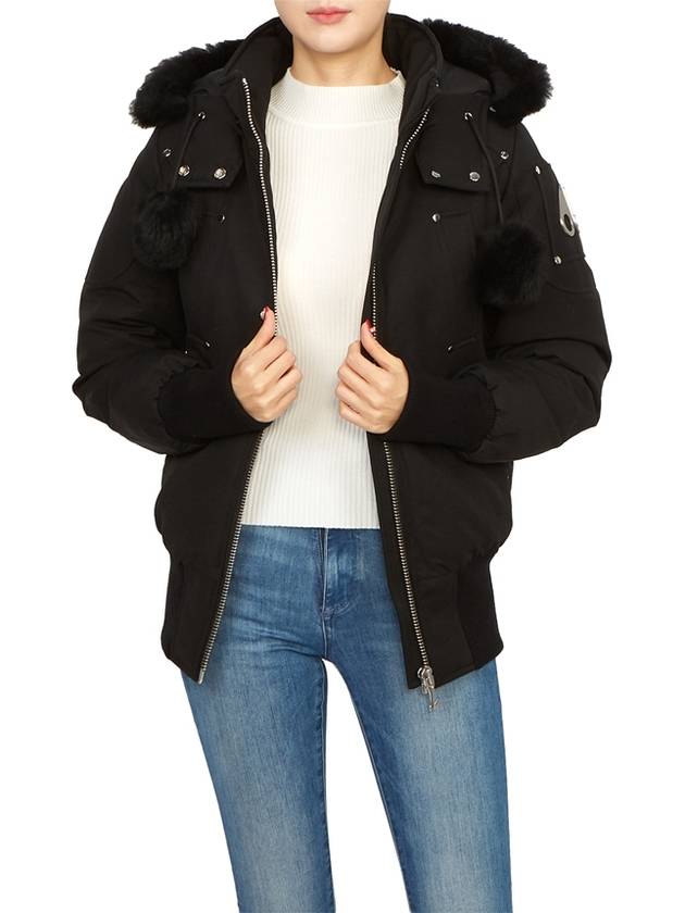 Original Debbie Bomber Jacket Black Shearling Black - MOOSE KNUCKLES - BALAAN 9