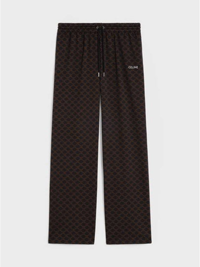 Triomphe Monogram Jersey Track Pants Black - CELINE - BALAAN 2