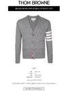 Men's Diagonal Classic Cashmere Cardigan Light Grey - THOM BROWNE - BALAAN 3