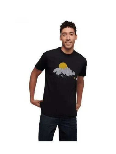 BLACK DIAMOND BD Minaretz Tee MENS NAMAP730243 - BLACK & BROWN - BALAAN 1