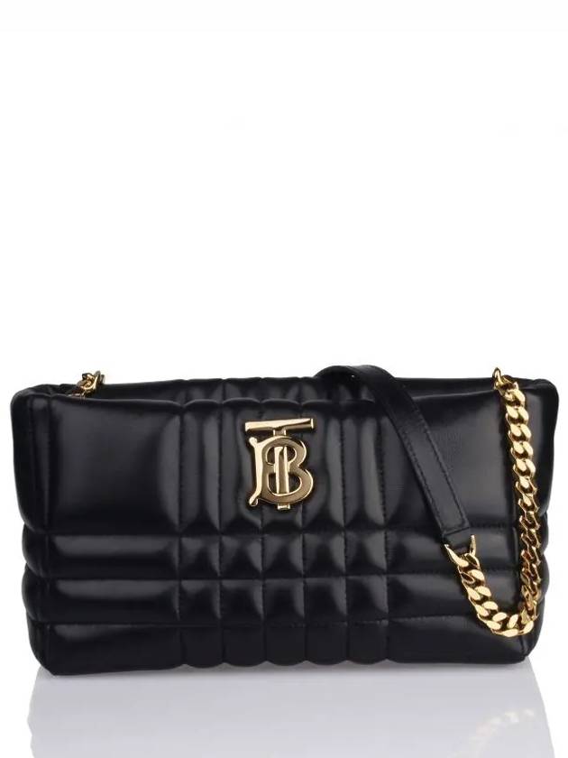 TB Patch Quilted Lambskin Chain Cross Bag Black - BURBERRY - BALAAN 2