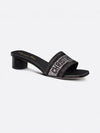 D-Way Cotton Mule Heel Black - DIOR - BALAAN 2