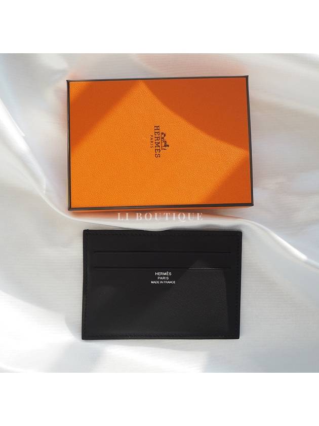 Citizen Twill Card Wallet Black - HERMES - BALAAN 9