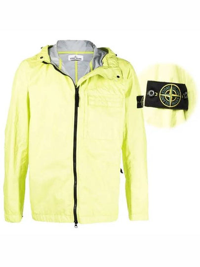 Wappen Patch Hooded Jacket Yellow - STONE ISLAND - BALAAN 2