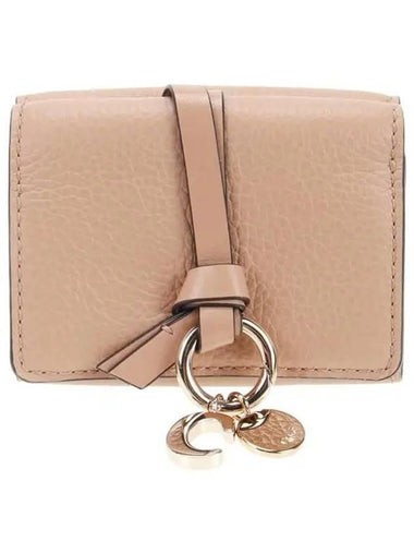 Alphabet Small Half Wallet Beige - CHLOE - BALAAN 1