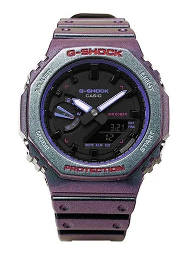 Watch GA 2100AH ​​6ADR Big Face Digital Analog Octagonal Urethane Men's Watch Men's Watch - G-SHOCK - BALAAN 1