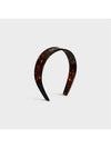 Logo Havana Hairband Dark Brown - CELINE - BALAAN 3