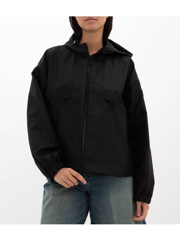 Women's Marmace Hooded Jacket Black - MONCLER - BALAAN 3