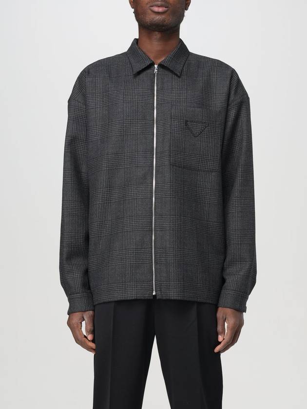 long sleeve shirt jacket black - PRADA - BALAAN 2