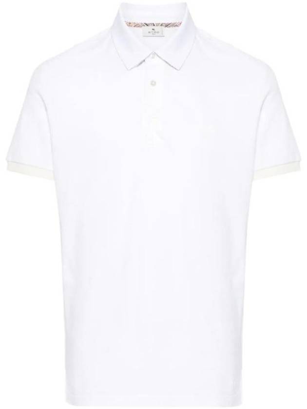 SS24 Pegaso Polo Shirt White MRMD0006 AC174 - ETRO - BALAAN 1