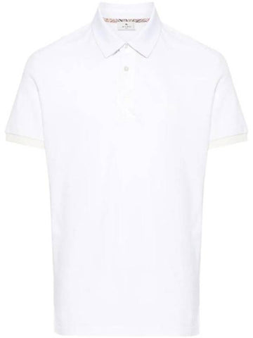 SS24 Pegaso Polo Shirt White MRMD0006 AC174 - ETRO - BALAAN 1