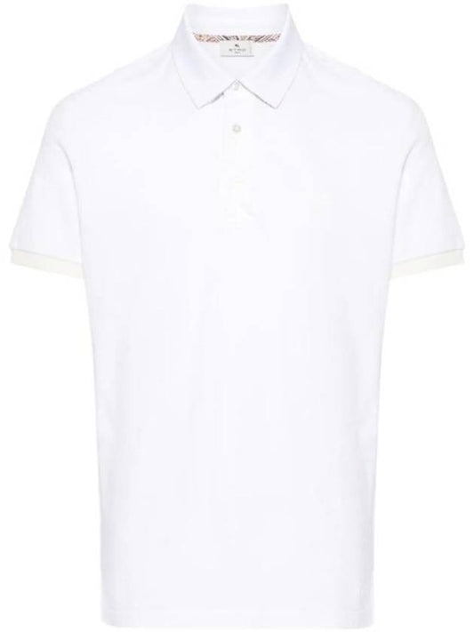 SS24 Pegaso Polo Shirt White MRMD0006 AC174 - ETRO - BALAAN 1