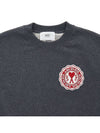 Heart Logo Patch Sweatshirt Grey - AMI - BALAAN 4