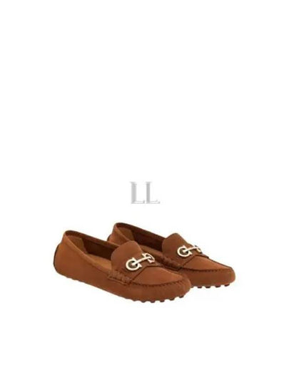 Gancini Driving Shoes Brown - SALVATORE FERRAGAMO - BALAAN 2