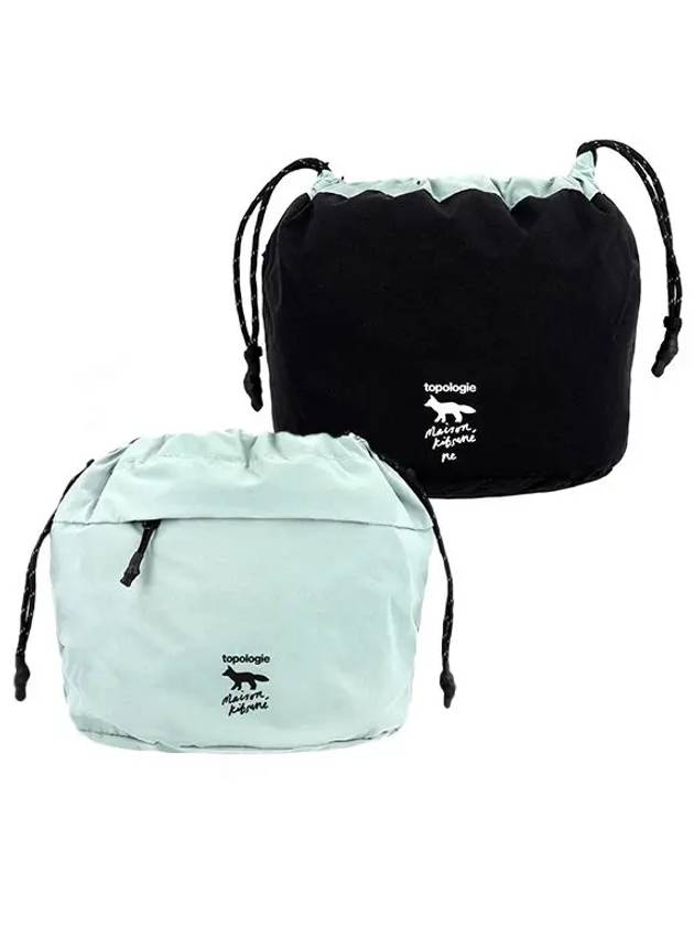 TP WBA RB2 MK 0061 xTopology Profile Fox Reversible Pouch Bag - MAISON KITSUNE - BALAAN 1