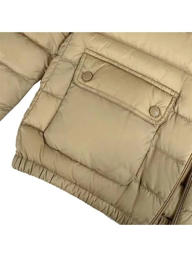 Lans High Neck Zip-Up Padding Beige - MONCLER - BALAAN 5