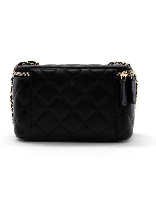 Small Classic Vanity Bag with Chain Lambskin & Gold Black - CHANEL - BALAAN 6