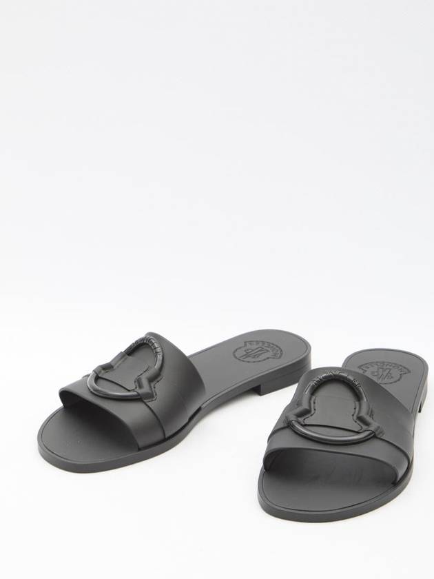 Mon Slippers Black - MONCLER - BALAAN 6