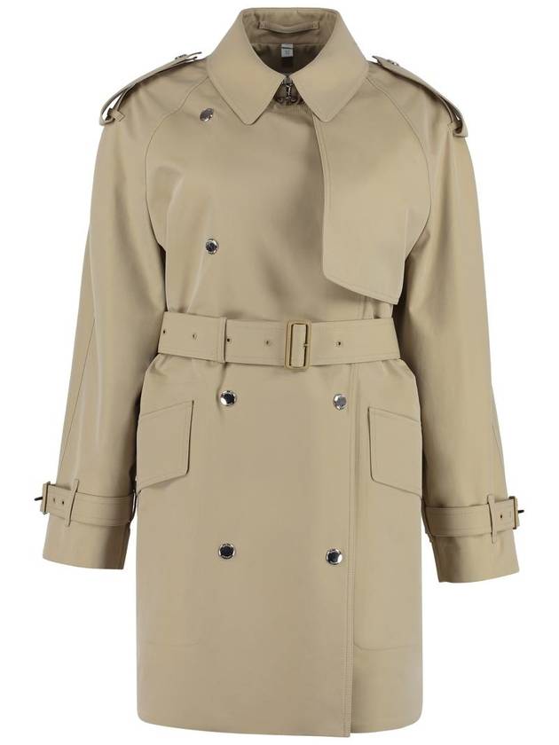 Women's Tri-layer Gabardine Trench Coat Honey - BURBERRY - BALAAN 2