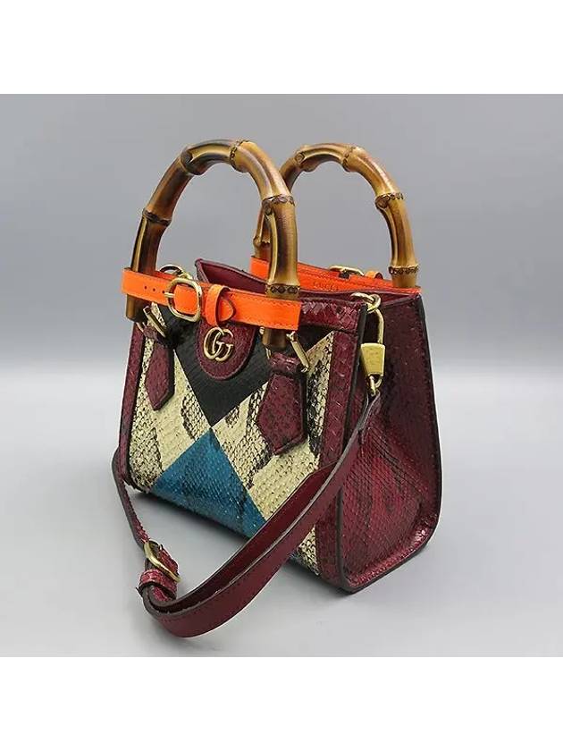 655661 Multi color Python Diana mini tote bag and shoulder - GUCCI - BALAAN 2