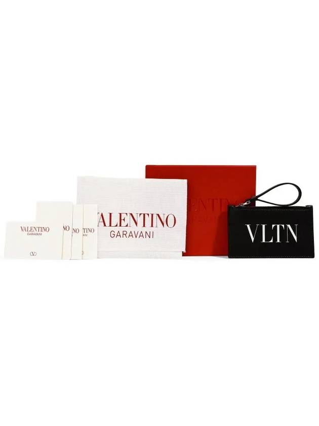 Men's VLTN Card Wallet Black - VALENTINO - BALAAN 5