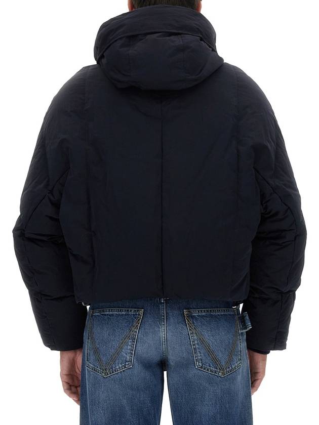 Tech Nylon Puffer Zip Up Jacket Navy - BOTTEGA VENETA - BALAAN 4