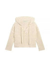 Women's Papyrus Colored Cotton Hoodie Beige - GOLDEN GOOSE - BALAAN 2