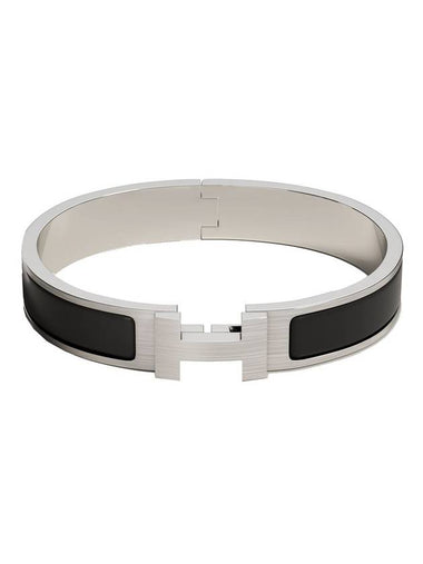 Click Ache HH Palladium Matte Bracelet Noir - HERMES - BALAAN 1