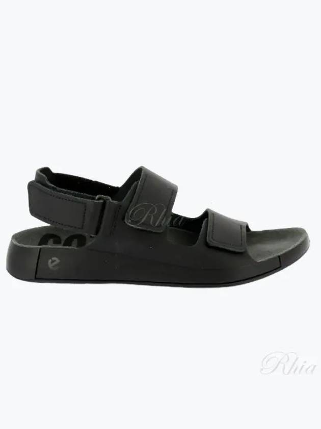 Cozmo Leather Sandals Black - ECCO - BALAAN 2