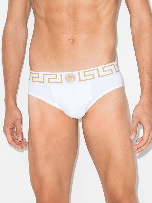 Men's Logo Banding Briefs 2 Pack White - VERSACE - BALAAN 7