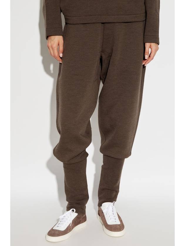 Women s Wool Track Pants Brown - LEMAIRE - BALAAN 4