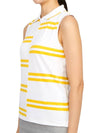 Offset Stripe Tech Pique Sleeveless Snow - G/FORE - BALAAN 3