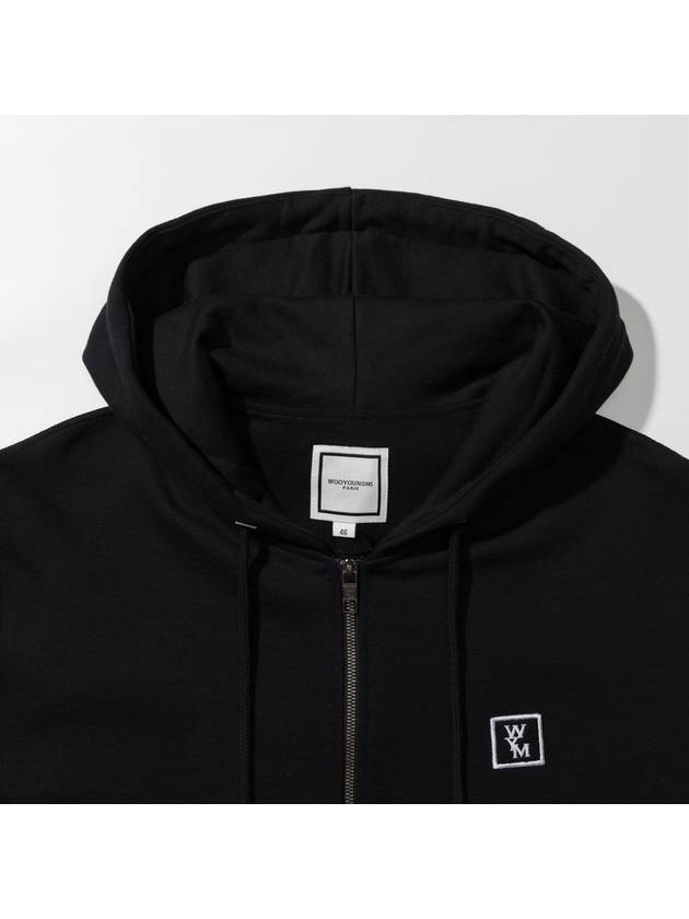 Back Logo  Zip-Up Hoodie Black - WOOYOUNGMI - BALAAN 3