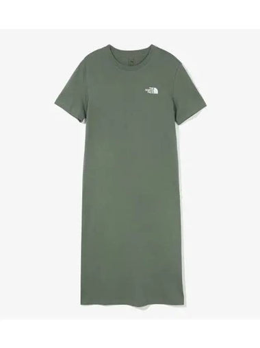 The North Face NT7ZQ42B Women s Essential Short Sleeve Maxi Dress - THE NORTH FACE - BALAAN 1