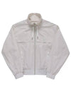 Logo Print Hoodie Windbreaker White - AMI - BALAAN 2