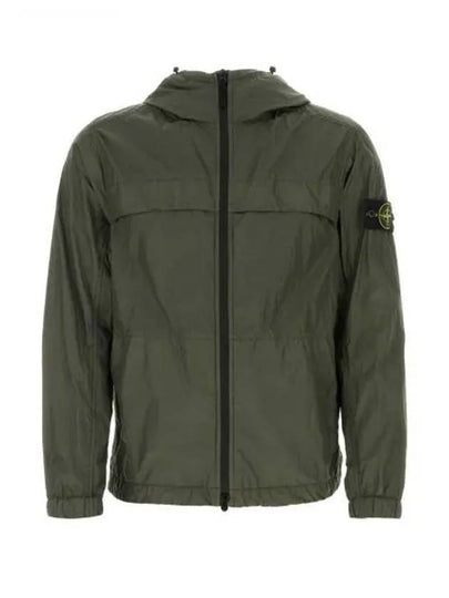 Crinkle Reps Hooded Jacket Dark Green - STONE ISLAND - BALAAN 2