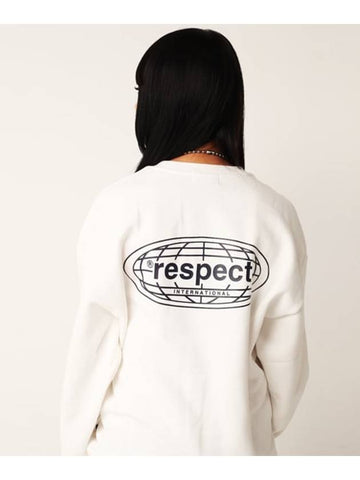 Unisex International Back Logo Sweatshirt White - RESPECT - BALAAN 1