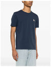 Chillax Fox Patch Regular Short Sleeve T-Shirt Navy - MAISON KITSUNE - BALAAN 4