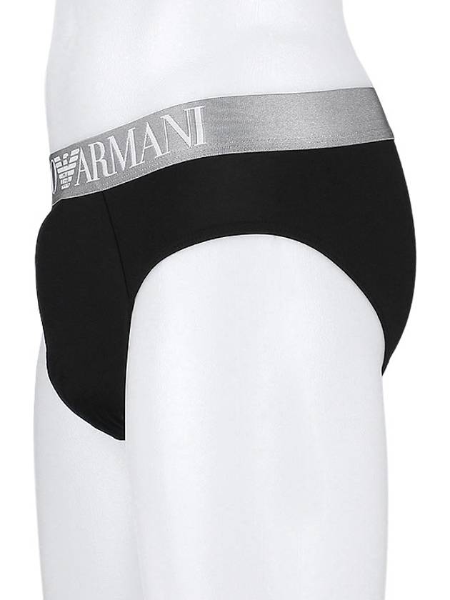 Men's Modal Triangle Briefs Black - EMPORIO ARMANI - BALAAN 4