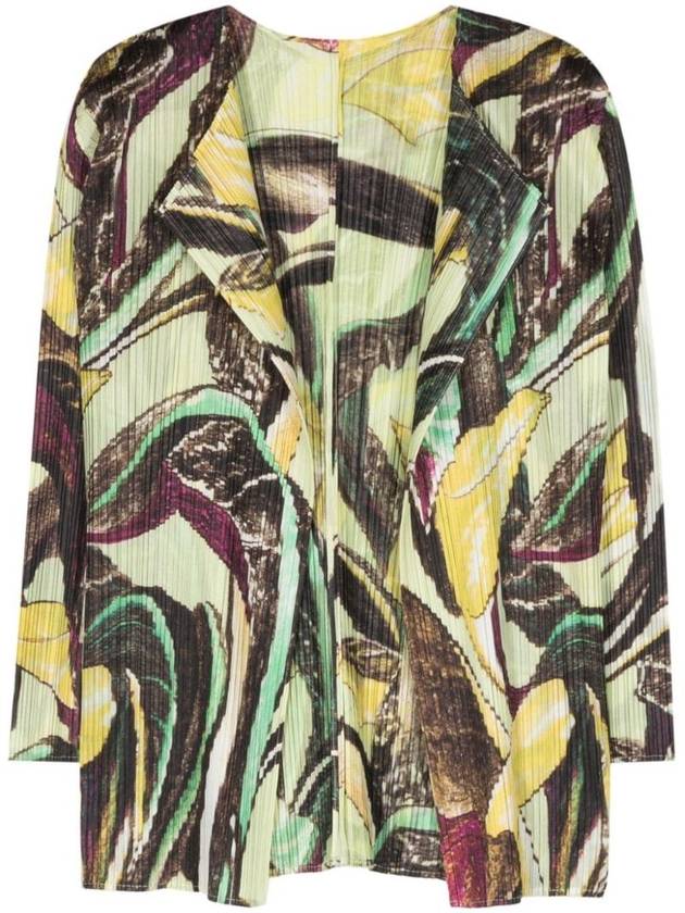 Women's PRINTED SHORT Cardigan PP46JO69365 - ISSEY MIYAKE - BALAAN 1