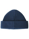 N22C3 Full Rib RWS Wool Beanie Blue - STONE ISLAND - BALAAN 3