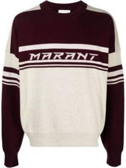 Colby Logo Knit Top Dark Plum - ISABEL MARANT - BALAAN 2