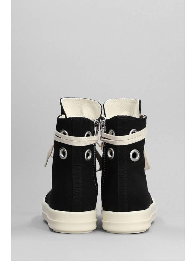 Dark shadow canvas high top black and white ds01d1800 cbes1 911 - RICK OWENS - BALAAN 4