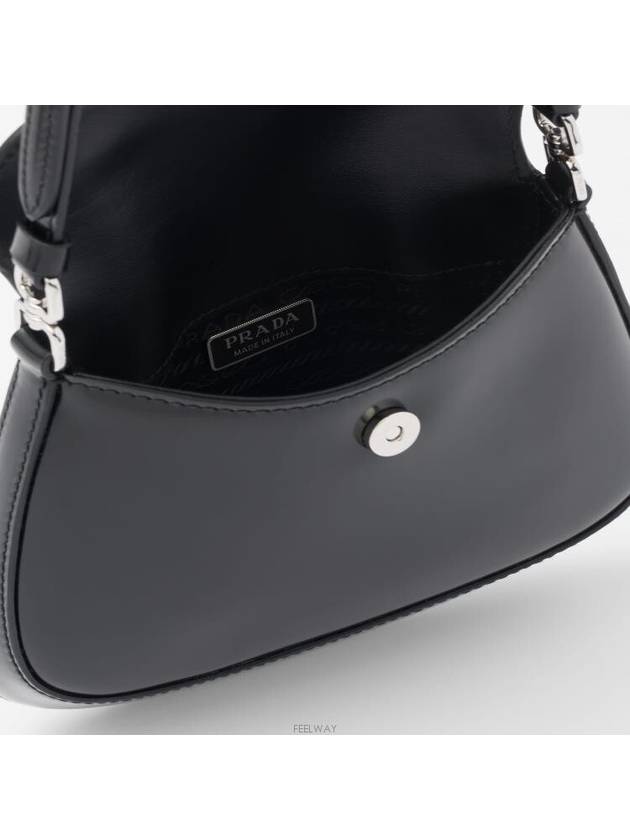 1BH188 HOM ZO6 F0002 Cleo brushed leather shoulder bag - PRADA - BALAAN 2