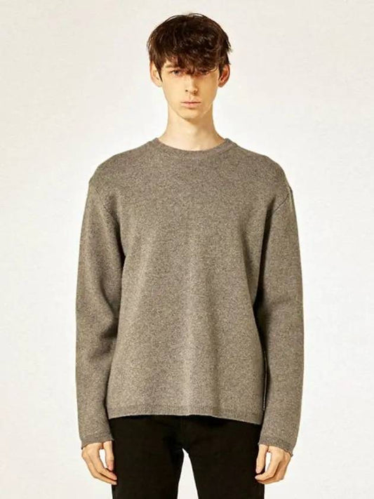 Men's Cashmere Knit Top Dark Gray - BUTTON SEOUL - BALAAN 1